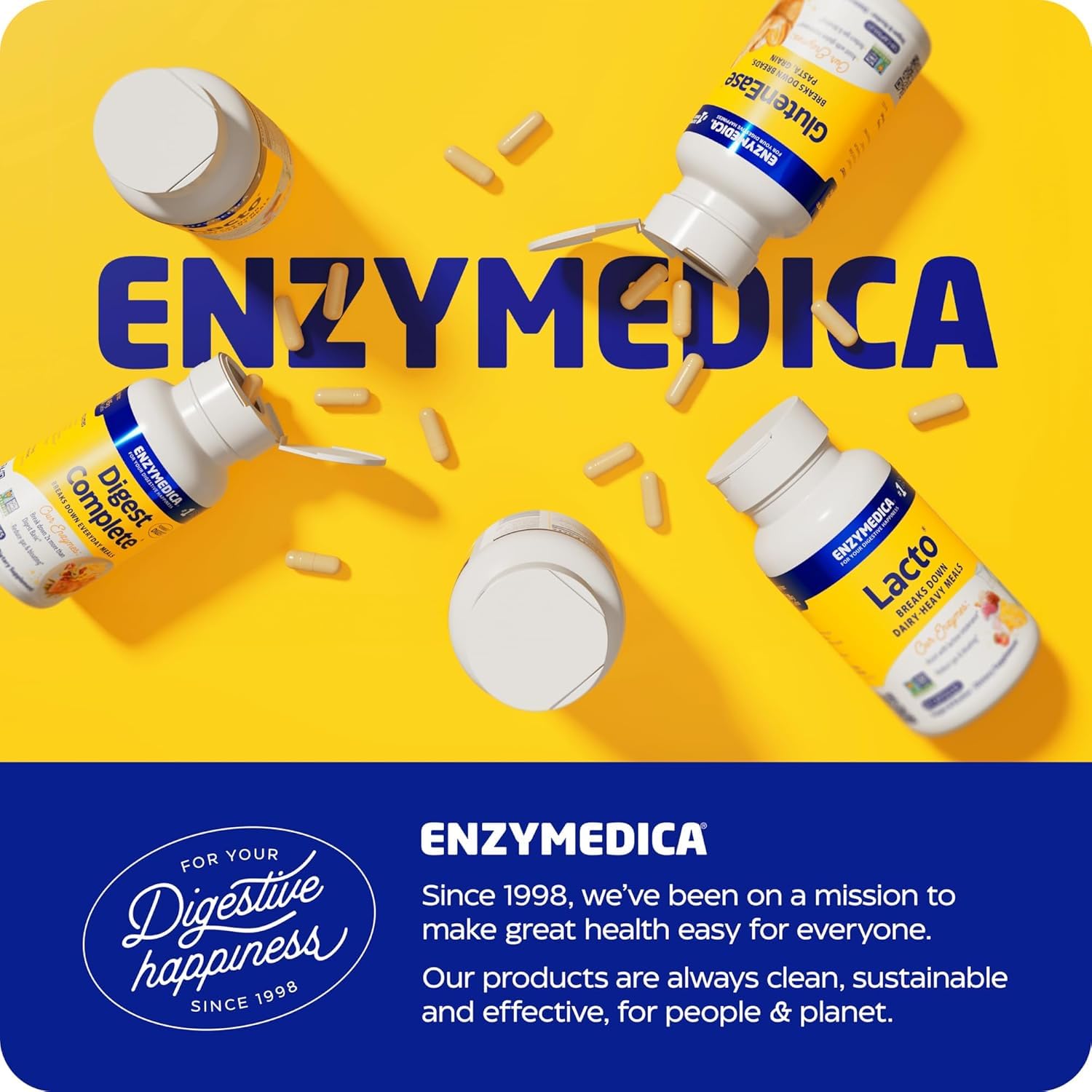 Enzymedica Digest Gold + ATPro, Maximum Strength Digestive Enzymes, Helps Digest Large Meals for Instant Bloating Relief, 45 Count Nirvana Guru