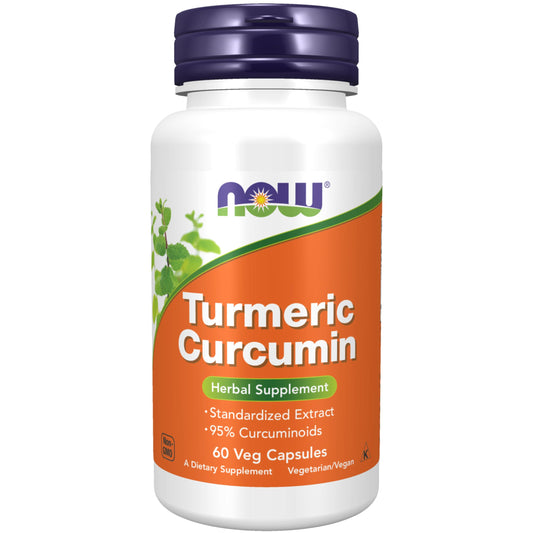 NOW Foods Supplements, Turmeric Curcumin, Derived from Turmeric Root Extract, Herbal Supplement, 120 Veg Capsules - Nirvana Guru