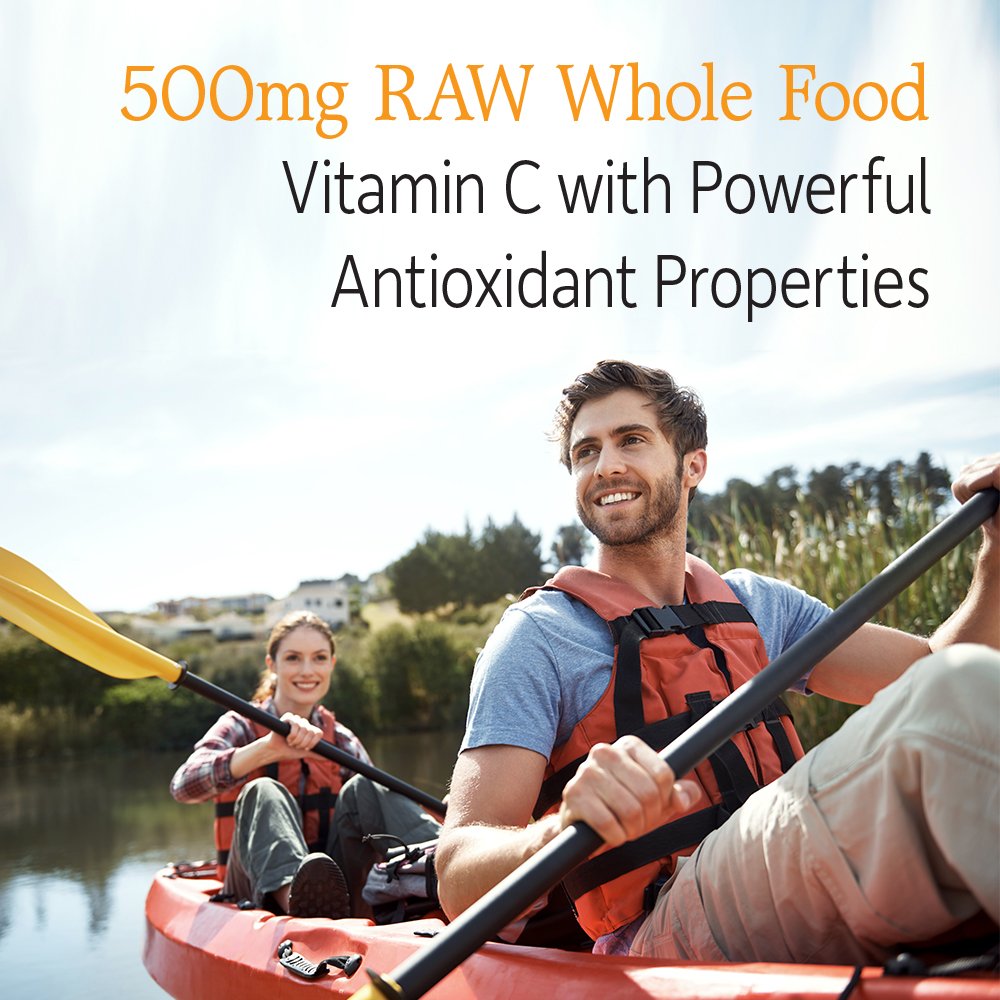 Garden of Life - Vitamin Code Raw VitaminC - 120 Vegan Capsules, 500mg Whole Food VitaminC with Bioflavonoids, Fruits & Veggies, Probiotics, Gluten Free Vitamin-C Supplements for Adults - Nirvana Guru