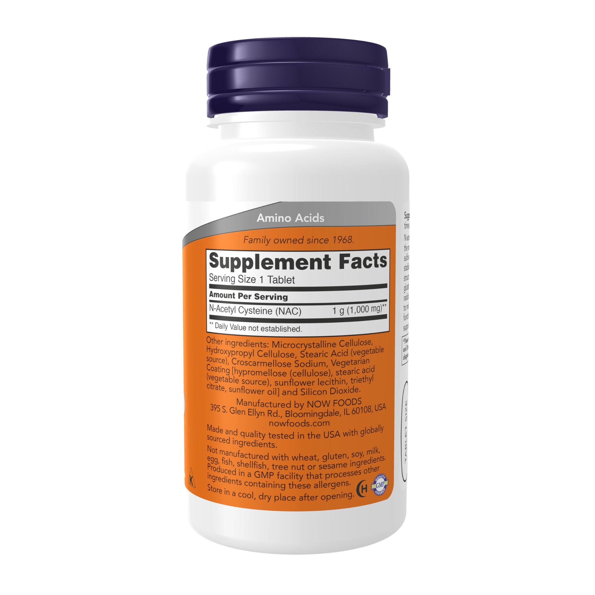 NOW Foods Supplements, NAC (N-Acetyl-Cysteine) 1,000 mg, Free Radical Protection*, 120 Tablets - Nirvana Guru