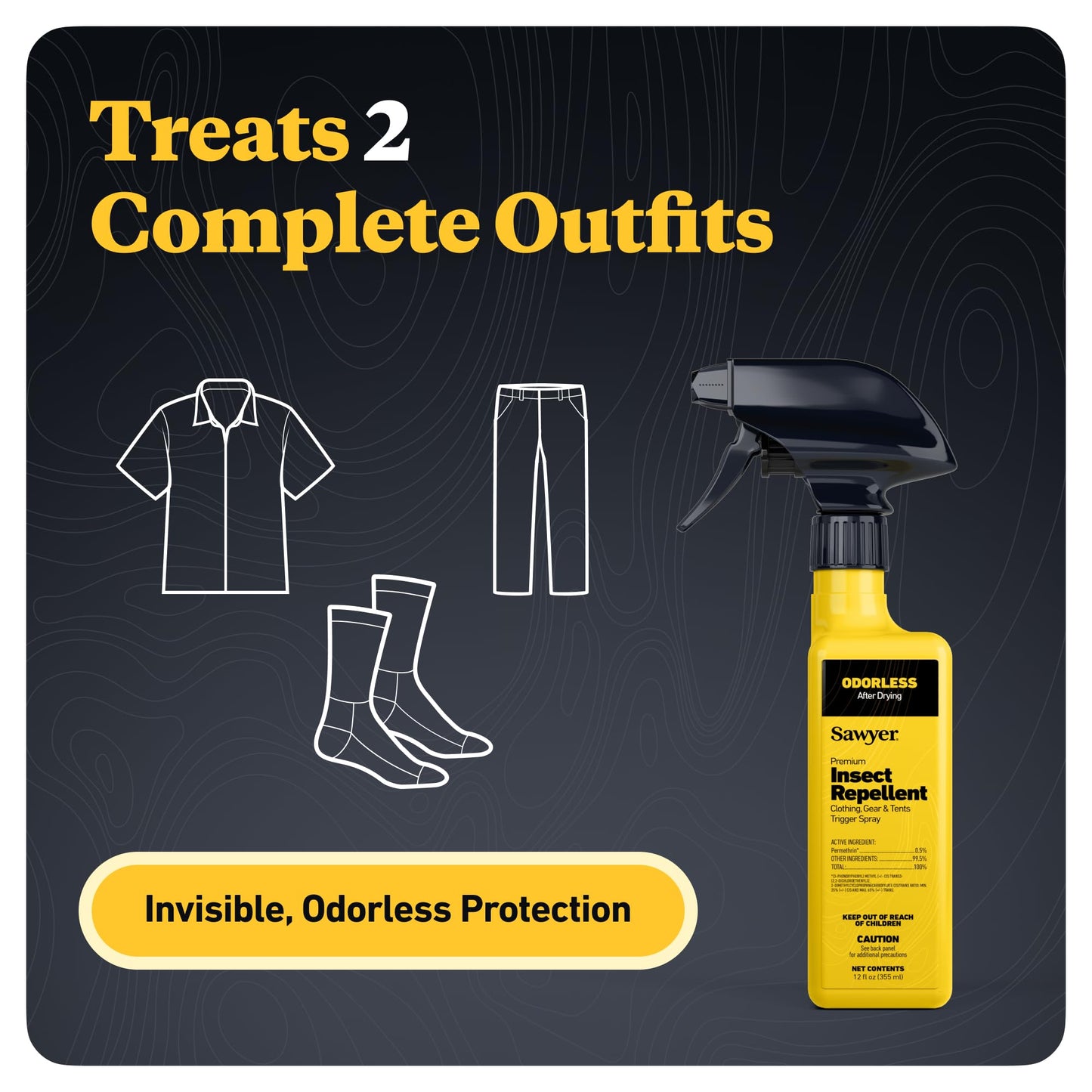 Sawyer Products Premium Permethrin Insect Repellent for Clothing, Gear & Tents