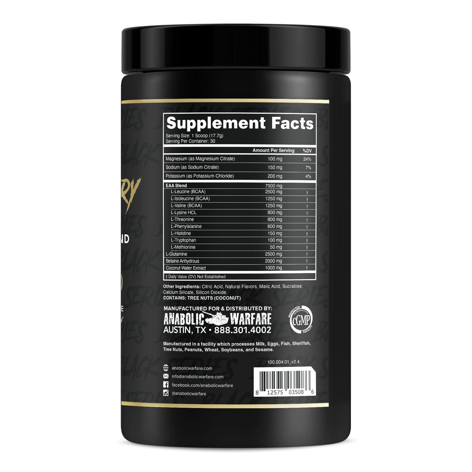 Anabolic Warfare Anabolic Recovery Essential Amino Acid Blend - Post-Workout Recovery & Premium Hydration to Build Muscle (Tropical Tornado, 30 Servings) Nirvana Guru
