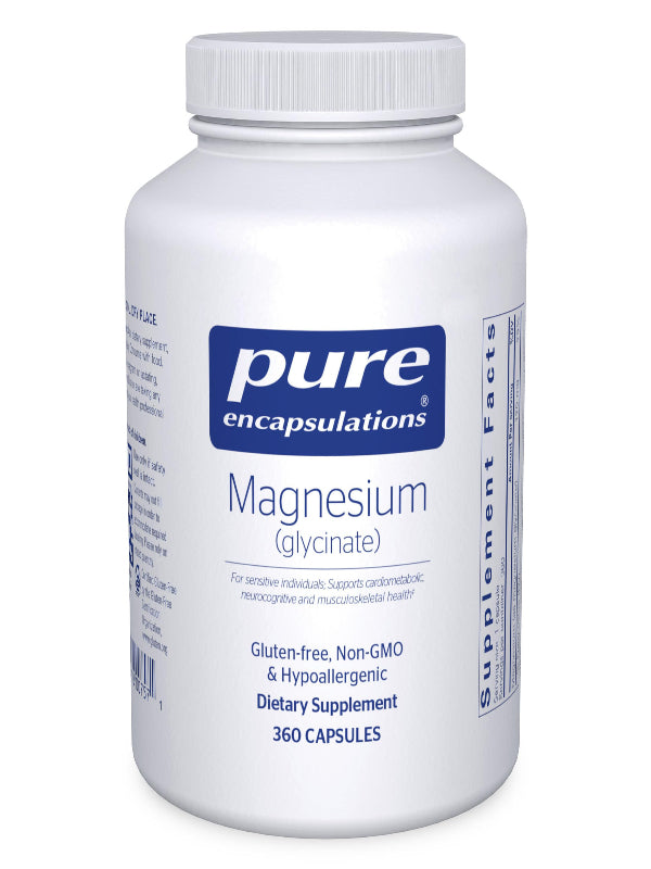 Pure Encapsulations Magnesium (Glycinate) - Supplement to Support Stress Relief, Sleep, Heart Health, Nerves, Muscles, and Metabolism* - with Magnesium Glycinate - 90 Capsules