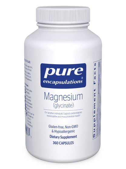 Pure Encapsulations Magnesium (Glycinate) - Supplement to Support Stress Relief, Sleep, Heart Health, Nerves, Muscles, and Metabolism* - with Magnesium Glycinate - 90 Capsules