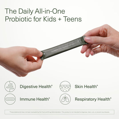 Seed PDS-08 Pediatric Daily Synbiotic - Fiber-Based Prebiotic & Probiotic for Kids - Digestive Health, Regularity, Constipation Relief - Ages 3-17 - Vegan and Shelf-Stable - 30 Sachets (30-Day Supply) - Nirvana Guru