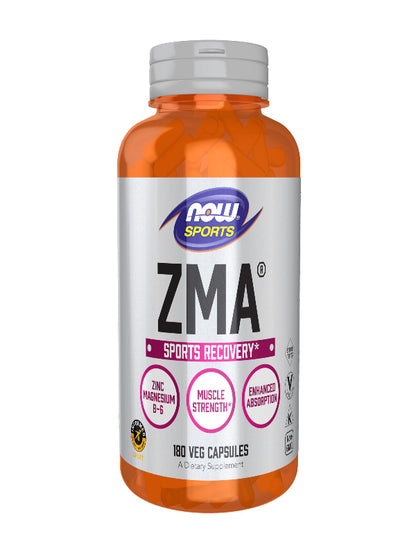 NOW Foods Sports Nutrition, ZMA (Zinc, Magnesium and Vitamin B-6), Enhanced Absorption, Sports Recovery*, 180 Capsules Nirvana Guru
