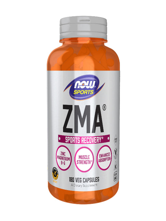 NOW Foods Sports Nutrition, ZMA (Zinc, Magnesium and Vitamin B-6), Enhanced Absorption, Sports Recovery*, 180 Capsules Nirvana Guru