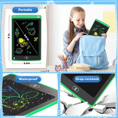 12 Pack LCD Writing Tablet for Kids, 8.5 Inch Colorful Doodle Board Drawing Tablet, Erasable Doodle Pad for Toddlers, Educational Learning Toys Birthday Gifts for Boys Girls Age 3 4 5 6 7 8 Nirvana Guru