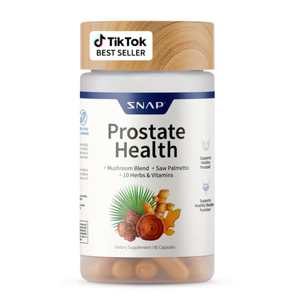 Snap Supplements Prostate Health Support Supplement, Saw Palmetto for Men Plus Stinging Nettle Root, Magnesium Citrate, Zinc and Plant Sterols, Supports Male Urinary Tract Health, 90 Capsules - Nirvana Guru