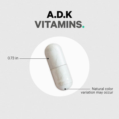 Codeage ADK Vitamins Supplement - Essential Vitamin A, D3 5000 IU, K1 & K2 (MK4 & MK7) - 6-Month Supply - 1 Capsule per Serving, Non-GMO, Gluten-Free - 180 Capsules - Nirvana Guru