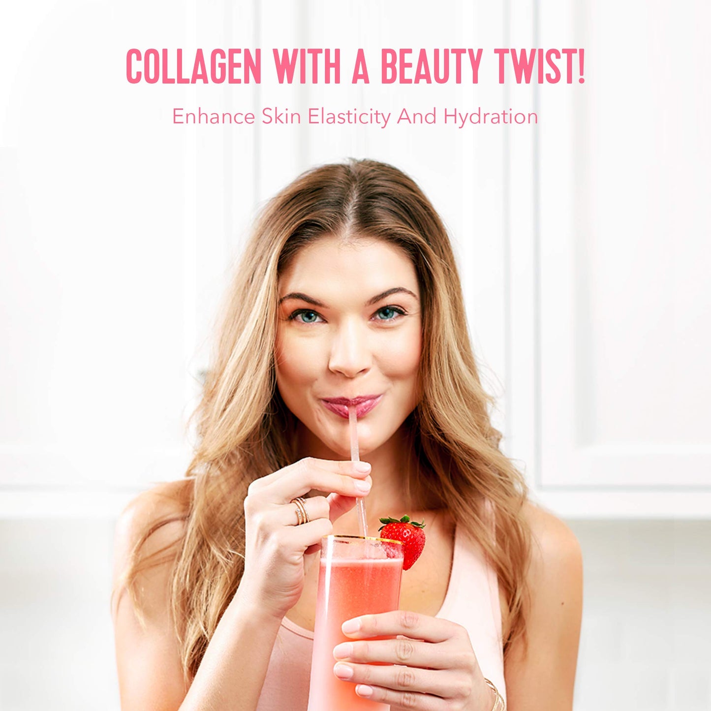 Vital Proteins Beauty Collagen (Strawberry Lemon, Canister) - 120mg of Hyaluronic Acid and 15g of Collagen Per Serving - Nirvana Guru