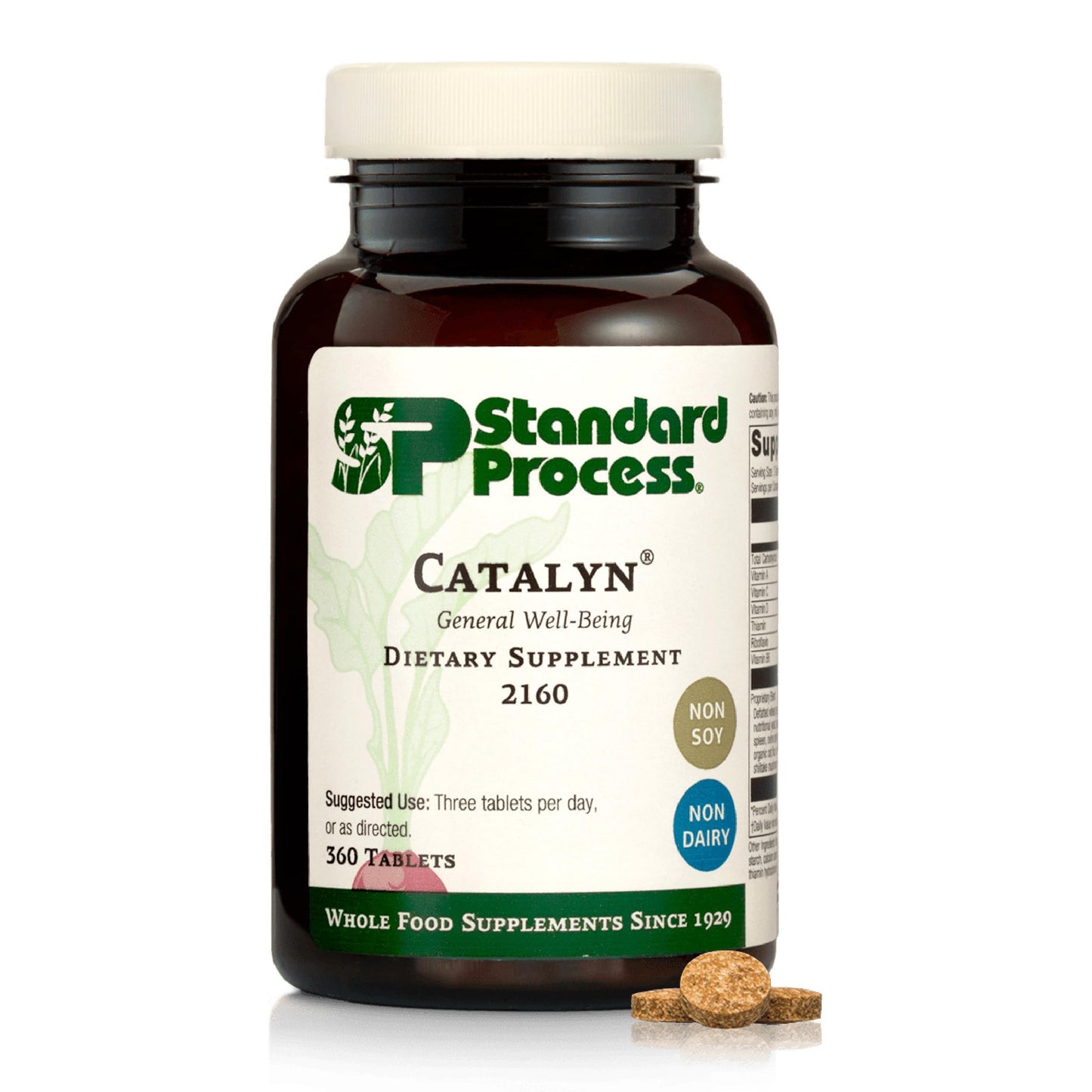 Standard Process Catalyn - Whole-Food Based Foundational Support for General Wellbeing with Vitamins D, C, A & B6, Thiamine, Riboflavin, Magnesium Citrate & More - 90 Tablets Nirvana Guru