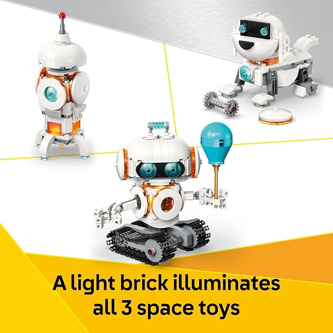 LEGO Creator 3 in 1 Space Robot Toy - Building Toy Kit for Kids with 3 Options, Robot, Spaceship, or Dog - 8 Year Old Boy & Girl Birthday Gifts - 31164 nirvanaguru