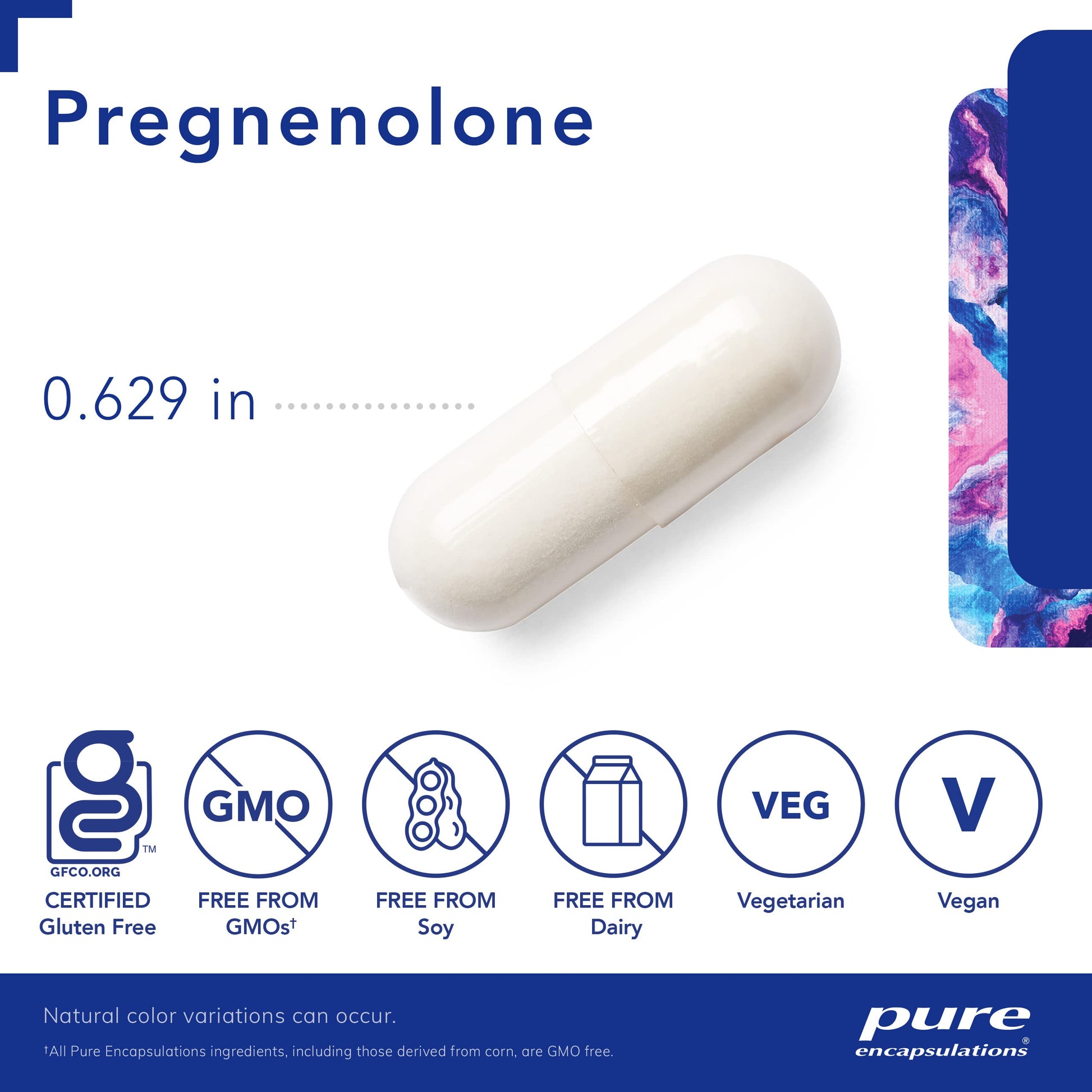 Pure Encapsulations Pregnenolone - 30 mg - Hormone Support - Memory Support & Brain Supplement - Gluten Free & Vegan - 180 Capsules - Nirvana Guru