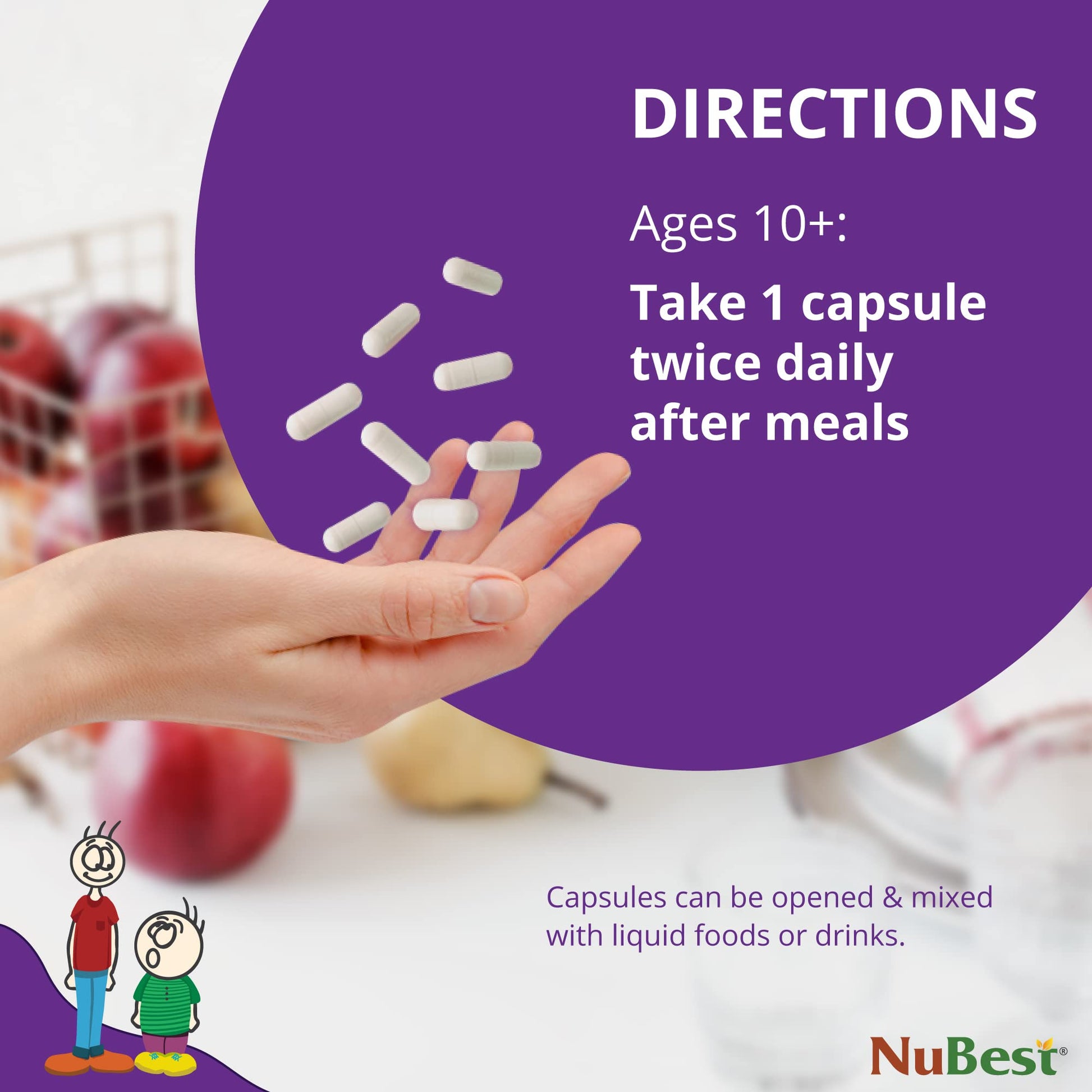 NuBest Tall 10+ Premium Bone Strength Formula, Enhanced Immunity and Overall Health for Age 10+ with Calcium, Vitamin D3, Vitamin K2, and Multivitamins | 60 Capsules | 1 Month Supply Nirvana Guru