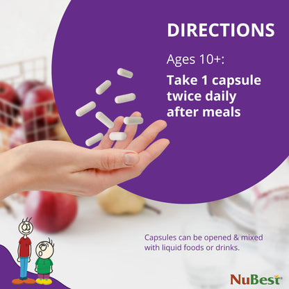 NuBest Tall 10+ Premium Bone Strength Formula, Enhanced Immunity and Overall Health for Age 10+ with Calcium, Vitamin D3, Vitamin K2, and Multivitamins | 60 Capsules | 1 Month Supply Nirvana Guru