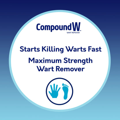 Compound W Wart Remover Maximum Strength One Step Pads, 14 Medicated Pads