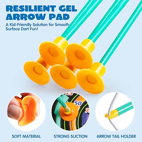 JOYIN Kids Bow and Arrow Set, LED Light Up Archery Toy Set with 9 Suction Cup Arrows, Target & Arrow Case, Indoor and Outdoor Hunting Play Gift Toys for Kids, Boys & Girls Ages 6-12 Nirvana Guru