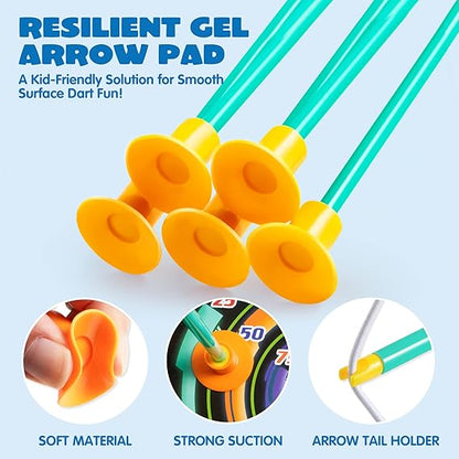 JOYIN Kids Bow and Arrow Set, LED Light Up Archery Toy Set with 9 Suction Cup Arrows, Target & Arrow Case, Indoor and Outdoor Hunting Play Gift Toys for Kids, Boys & Girls Ages 6-12 Nirvana Guru