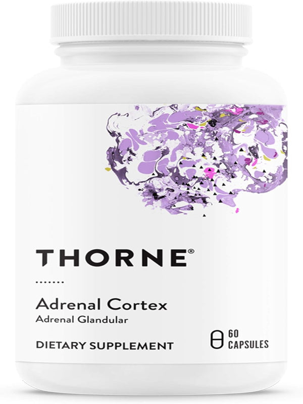 THORNE Adrenal Cortex - Supplement for Cortisol Management - Support Healthy Adrenal Gland Function, Immune System, Stress Management, Fatigue & Metabolism* - 60 Capsules - Nirvana Guru