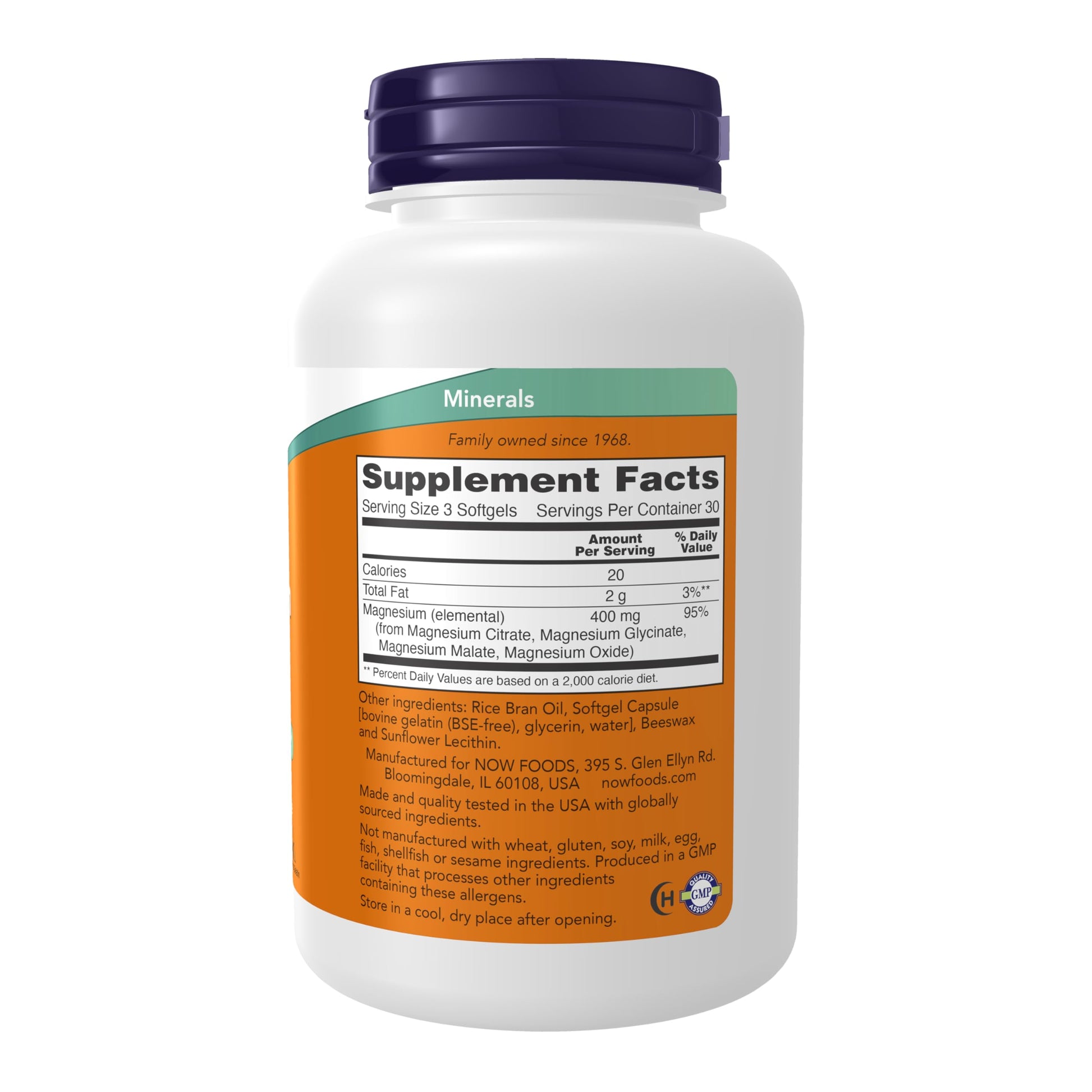 NOW Foods Supplements, Magnesium Citrate, Enzyme Function*, Nervous System Support*, 240 Veg Capsules - Nirvana Guru