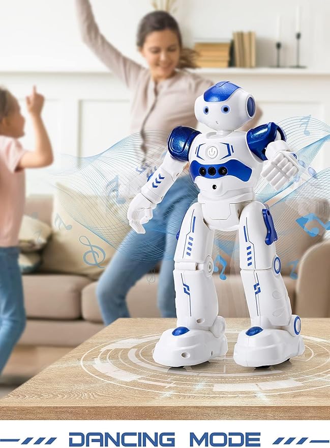 KingsDragon RC Robot Toys for Kids, Gesture & Sensing Programmable Remote Control Smart Robot for Age 3 4 5 6 7 8 Year Old Boys Girls Birthday Gift Present Nirvana Guru