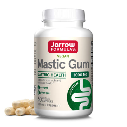 Jarrow Formulas Mastic Gum 1000 mg, Dietary Supplement for Gastrointestinal Health Support, 60 Veggie Capsules, 30 Day Supply - Nirvana Guru