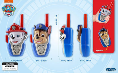Paw Patrol Chase Marshall Walkie Talkies for Kids, Fun Paw Patrol Toys