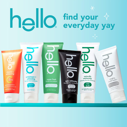 Hello Activated Charcoal Toothpaste, Fluoride Free with Activated Charcoal, Teeth Whitening Toothpaste with Fresh Mint and Coconut Oil, No SLS, Vegan, Gluten Free, 3 Pack, 4 OZ Tubes Nirvana Guru