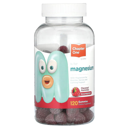 Chapter One Magnesium Gummies for Kids & Adults - Natural Calm Gummies - Calm Magnesium Citrate - Bone and Muscle Function Supplements for Kids & Adults - Mood Support, Kosher Apple Flavor (60) - Nirvana Guru