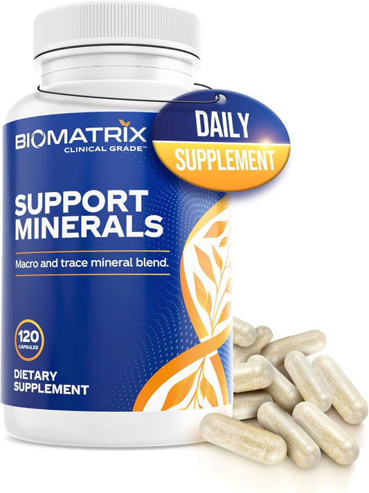 BioMatrix Mineral Supplement for Men and Women, Chelated Minerals | Iron-Free, Calcium, Magnesium, Copper, Zinc, Vitamin D, Iodine | Veggie Caps, 30-Day Supply Nirvana Guru