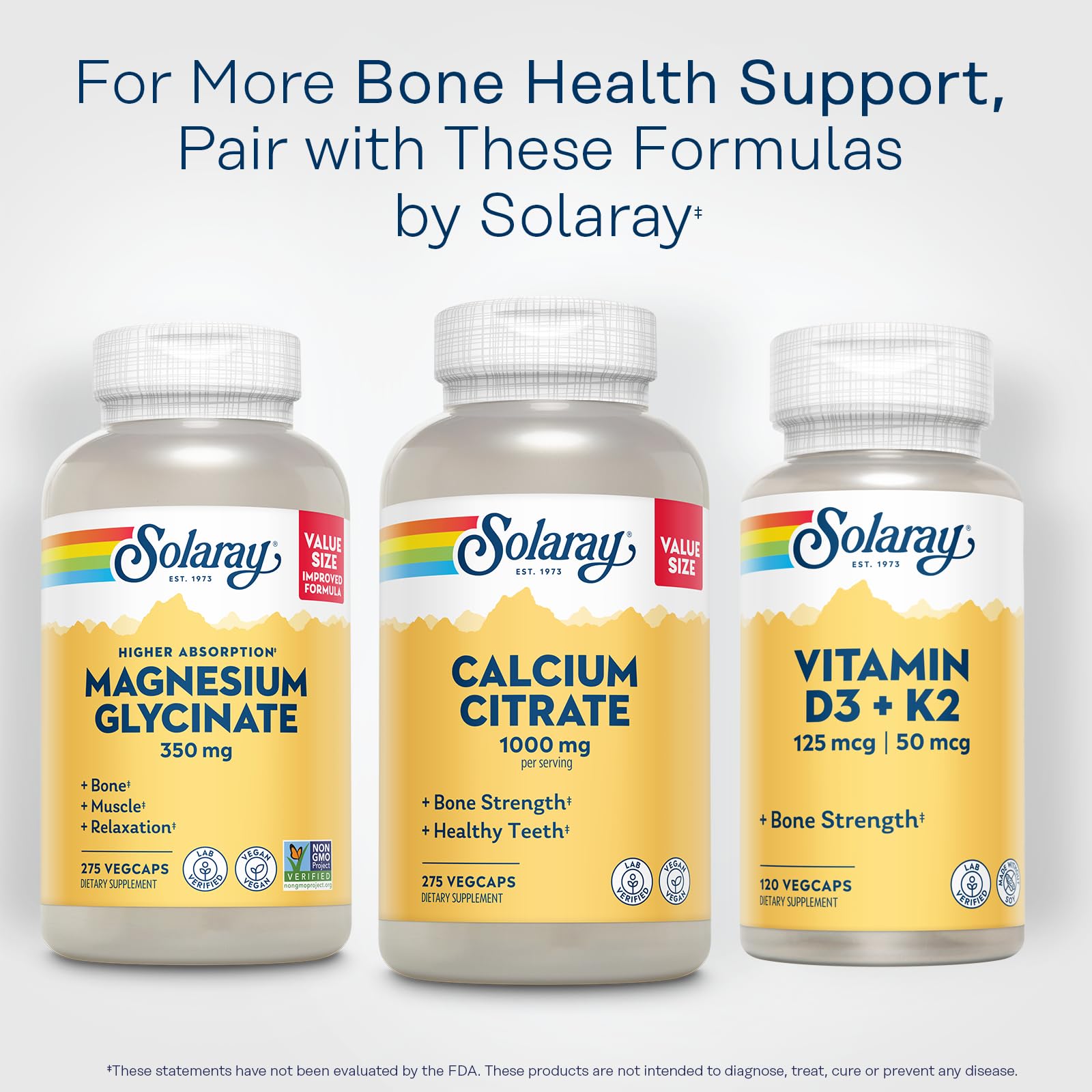 Solaray Calcium Citrate 1000mg - Chelated Calcium Supplement - Supports Bone Strength and Healthy Teeth - Easy to Digest - 60-Day Guarantee, Vegan - 68 Servings, 275 VegCaps Nirvana Guru