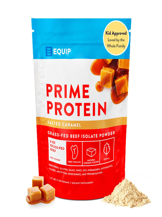 Equip Foods Prime Protein Powder | Clean, Grass Fed Beef Protein Isolate | Carnivore Protein Powder | Paleo, Keto Friendly | Gluten, Dairy Free | Helps Build & Repair Tissue | 30 Servings, Chocolate