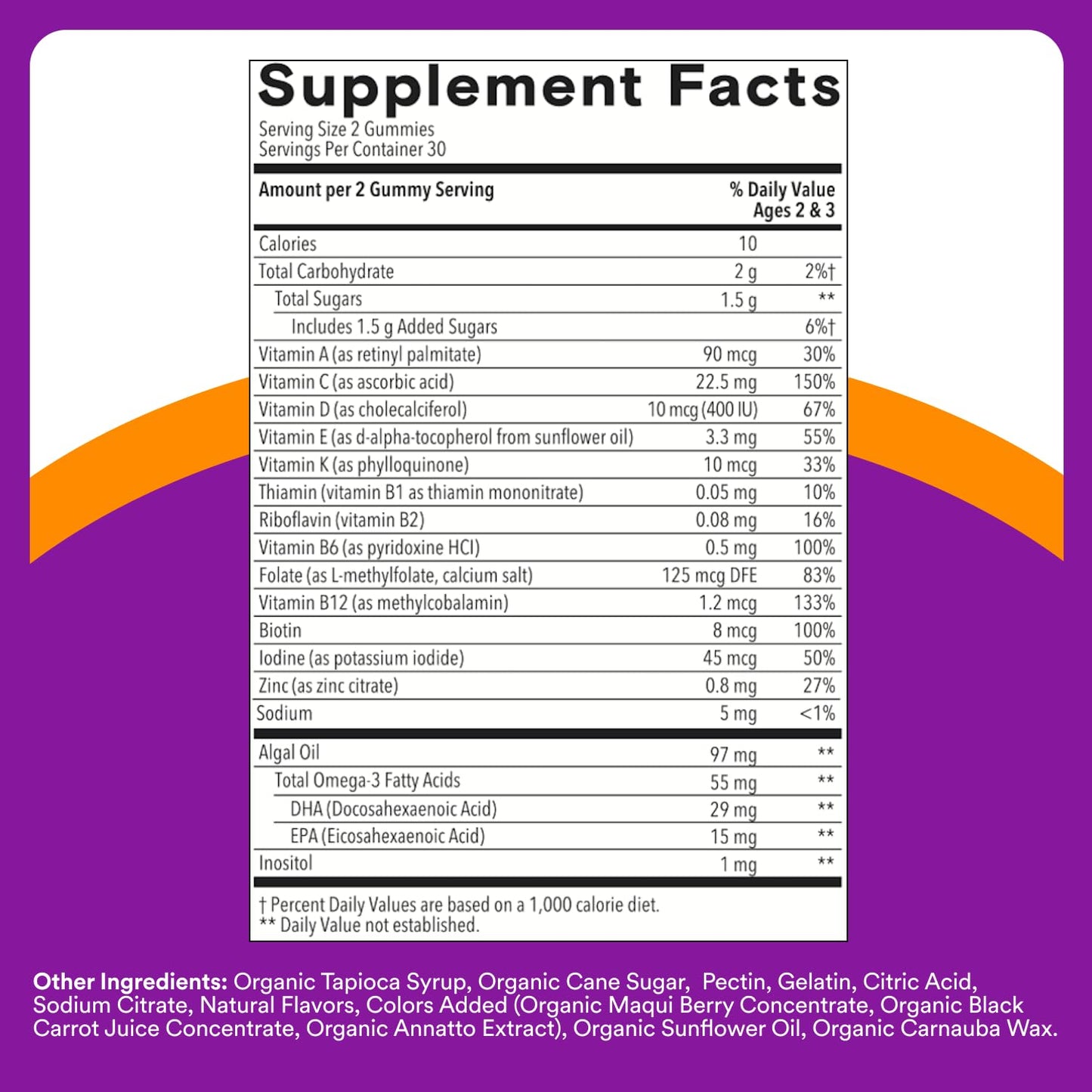 SmartyPants Toddler Multivitamin Gummies - Improved Formula: Omega 3 (DHA/EPA), Vitamins D3, C, Vitamin B12, B6, A, K & Zinc, Biotin, Gluten Free, Three Fruit Flavors, 60 Count (30 Day Supply) Nirvana Guru