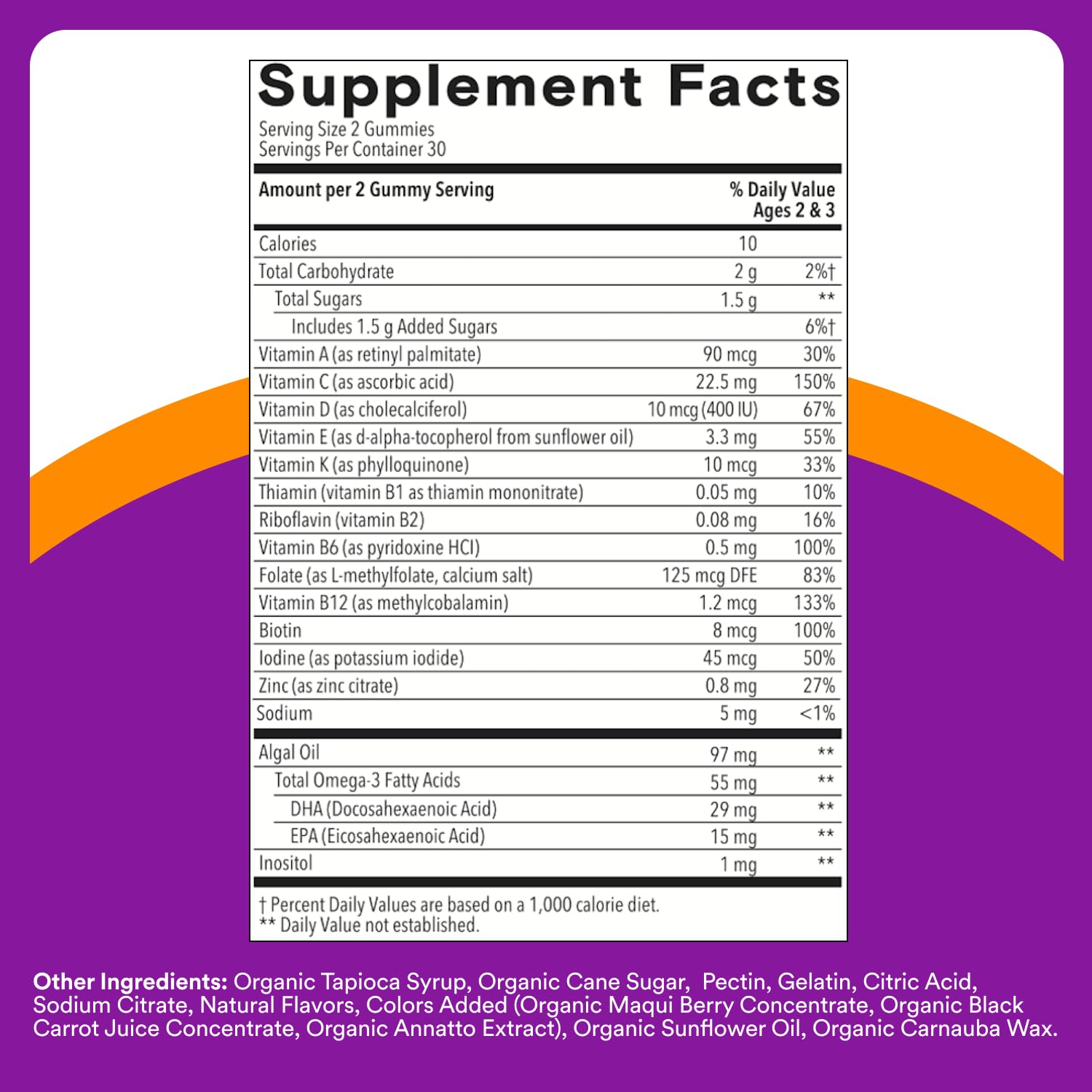SmartyPants Toddler Multivitamin Gummies - Improved Formula: Omega 3 (DHA/EPA), Vitamins D3, C, Vitamin B12, B6, A, K & Zinc, Biotin, Gluten Free, Three Fruit Flavors, 60 Count (30 Day Supply) Nirvana Guru