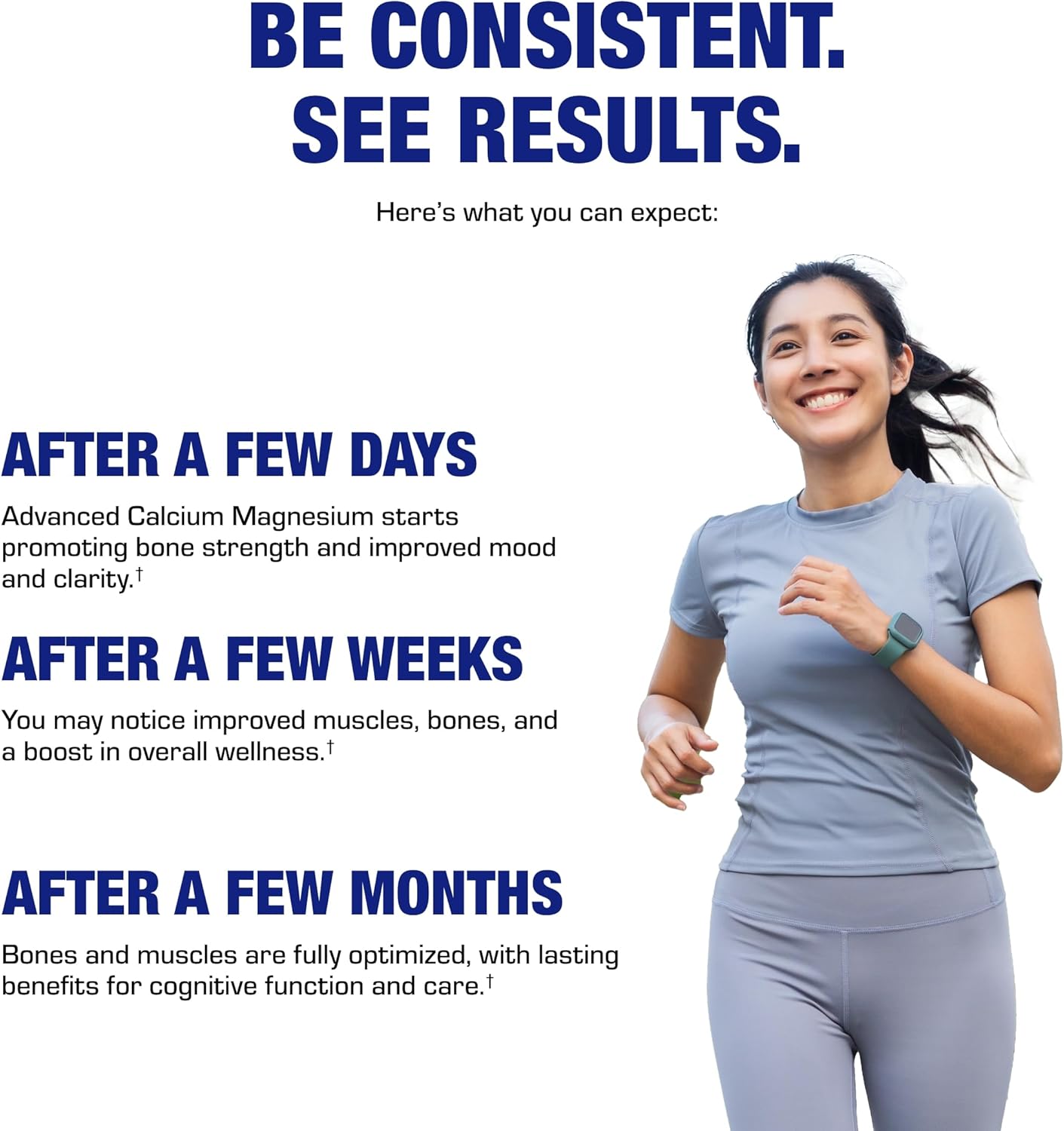 Advanced Calcium Magnesium Supplement - Clinically Formulated Magnesium Calcium with Vitamin D3 B1 B3 & B6 for Muscle Nerve Heart and Bone Health Support - Vegetarian Gluten Free Non-GMO (1 Month) M Nirvana Guru