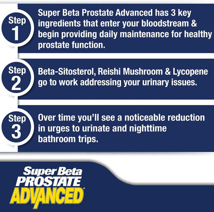 Advanced Prostate Supplement for Men – Reduce Bathroom Trips, Promote Sleep, Support Urinary Health & Bladder Emptying. Beta Sitosterol not Saw Palmetto. (60 Caplets, 1-Bottle) Nirvana Guru