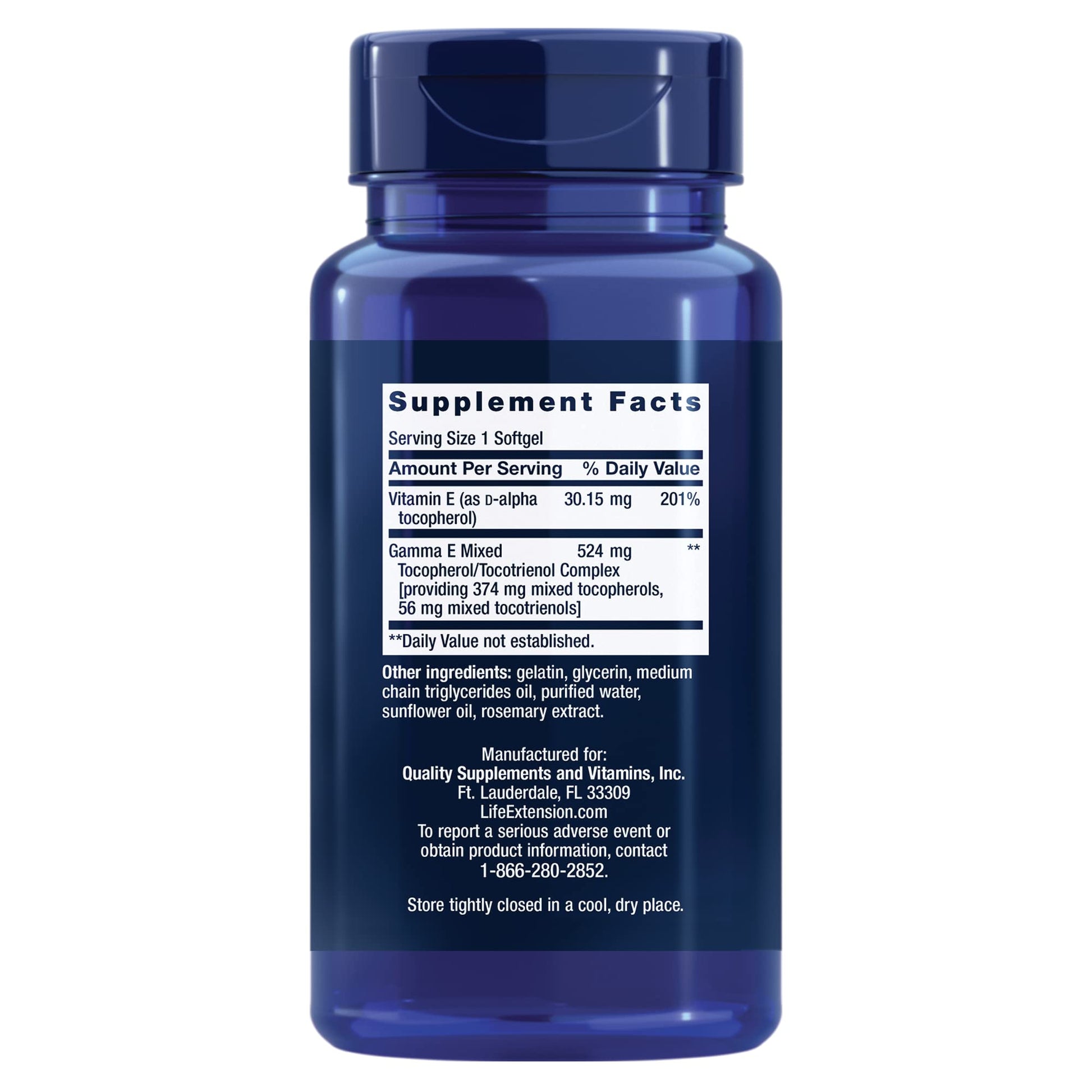 Life Extension Gamma E Mixed Tocopherols & Tocotrienols – Complete Vitamin E Spectrum, Antioxidant Protection – Non-GMO, Gluten-Free – 60 Softgels Nirvana Guru