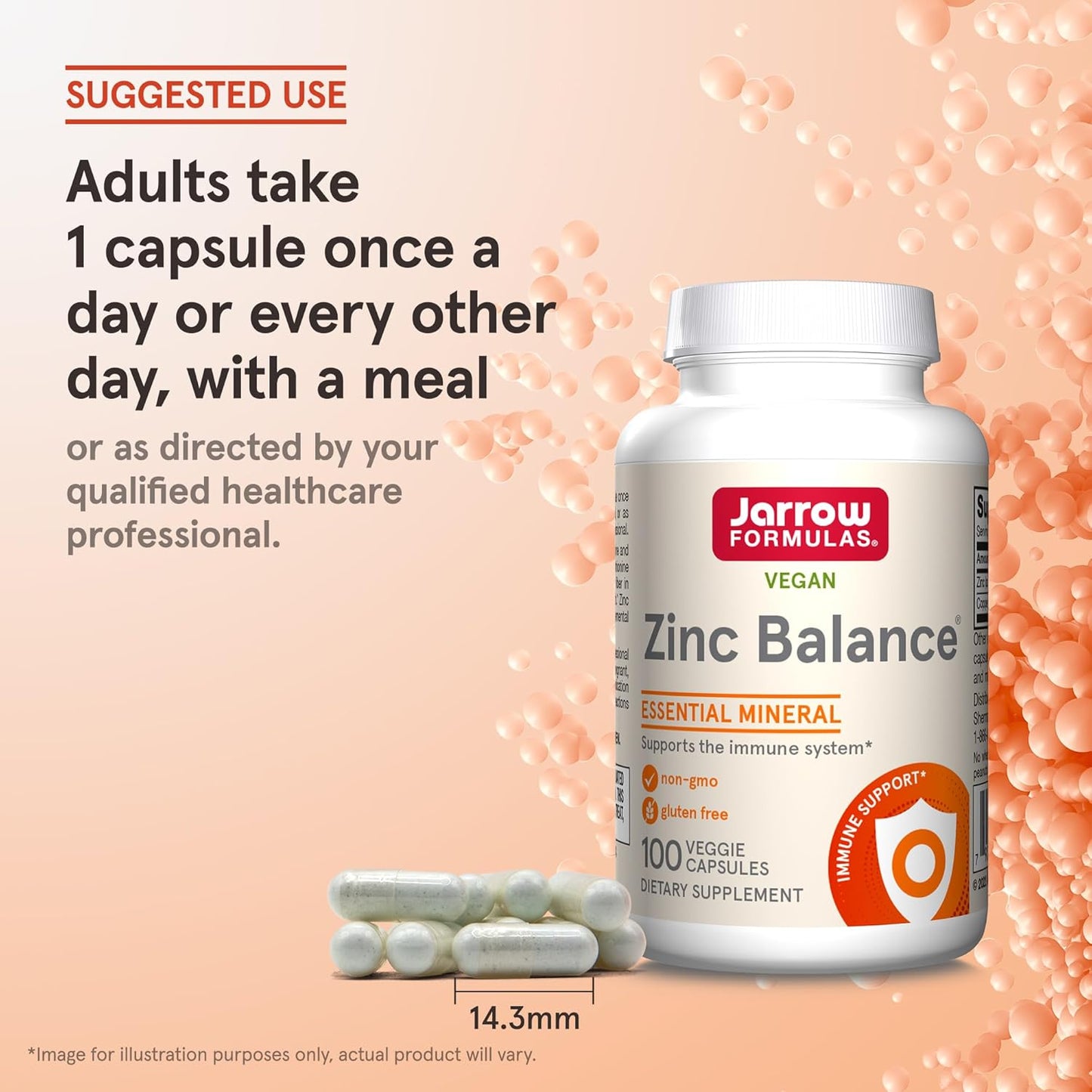 Jarrow Formulas Zinc Balance 15 mg - 100 Servings (Veggie Caps) - Includes Copper - Essential Mineral for Immune System Support - Immune Support Supplement - Gluten Free Zinc Copper Supplement - Vegan - Nirvana Guru