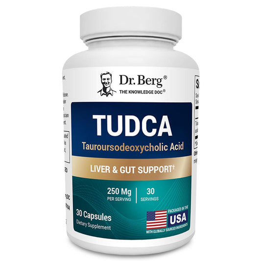 Dr. Berg TUDCA Supplement (Tauroursodeoxycholic Acid) - Powerful Formula for Liver Health, Bile Flow, Gallbladder Support, and Digestive Health* - 30 Capsules - Nirvana Guru