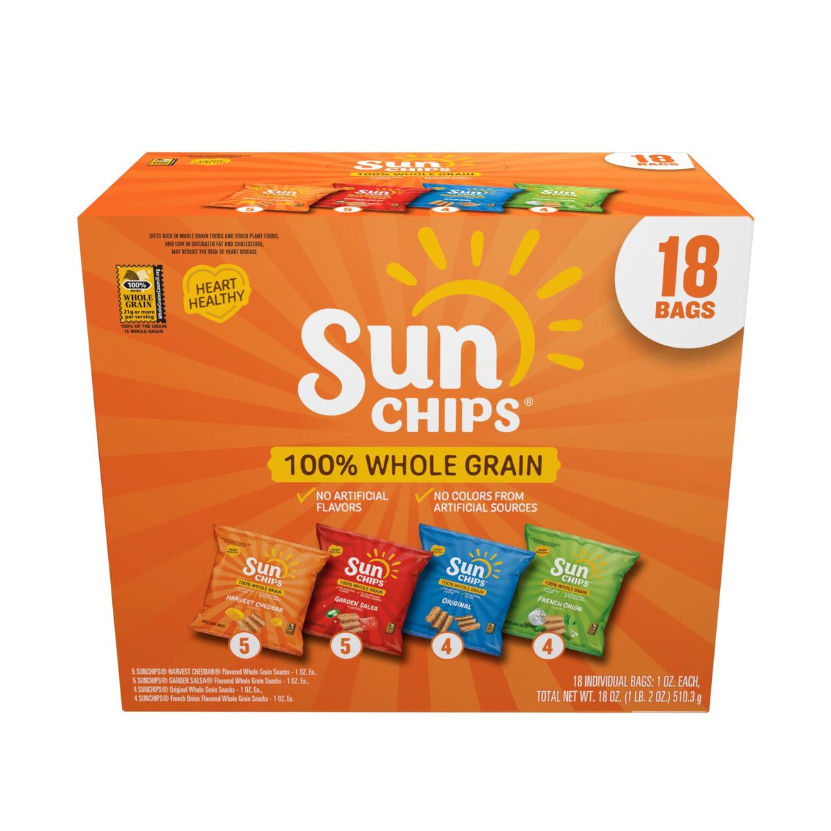 Sunchips Mix Variety Pack, 18 Count