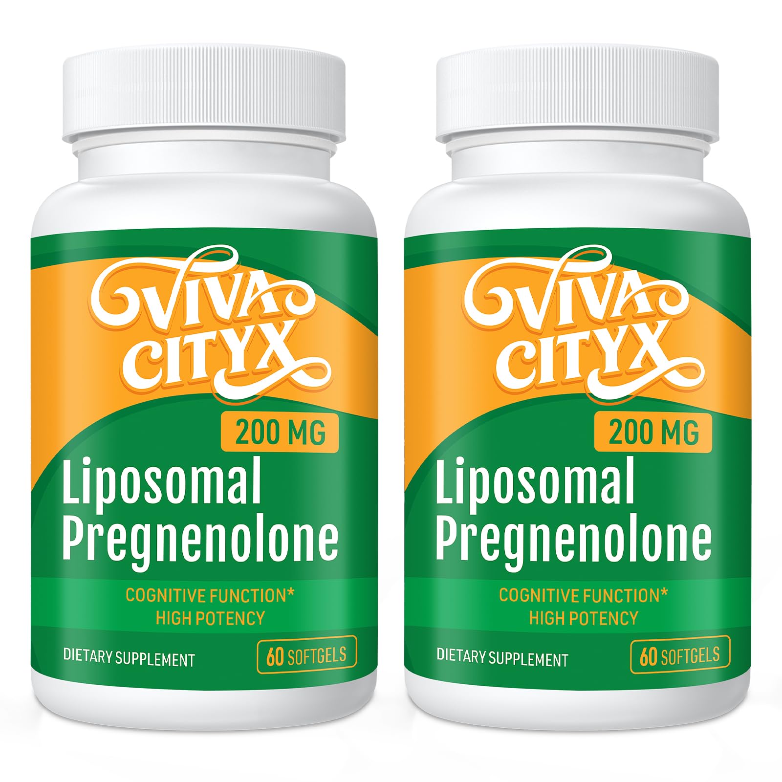 Pregnenolone 200 mg for Memory, Focus - Superior Absorption | from Wild Yam | Gluten-Free | 60 Capsules Nirvana Guru