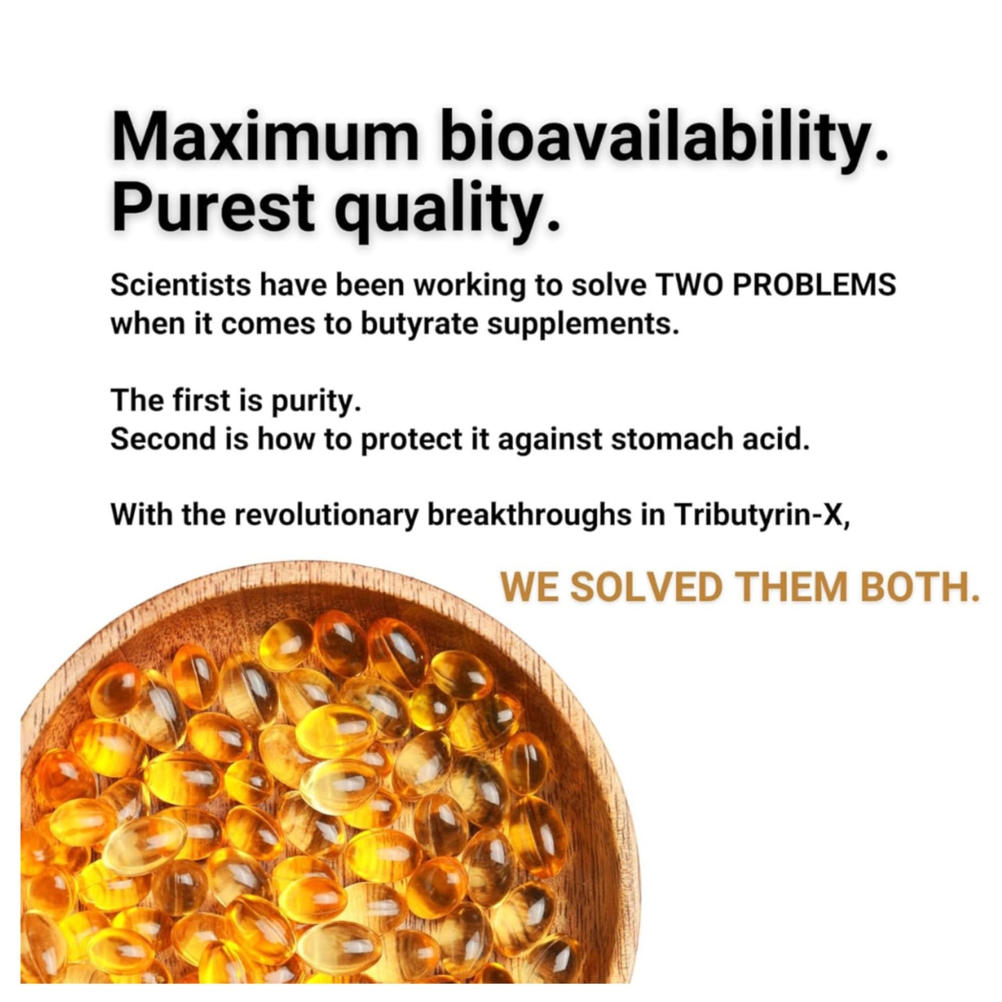 Tributyrin-X | Most Bioavailable Butyrate Postbiotic for Gut Health & Leaky Gut Support | 99% Pure w/Zero Odor | 30 Softgels Nirvana Guru