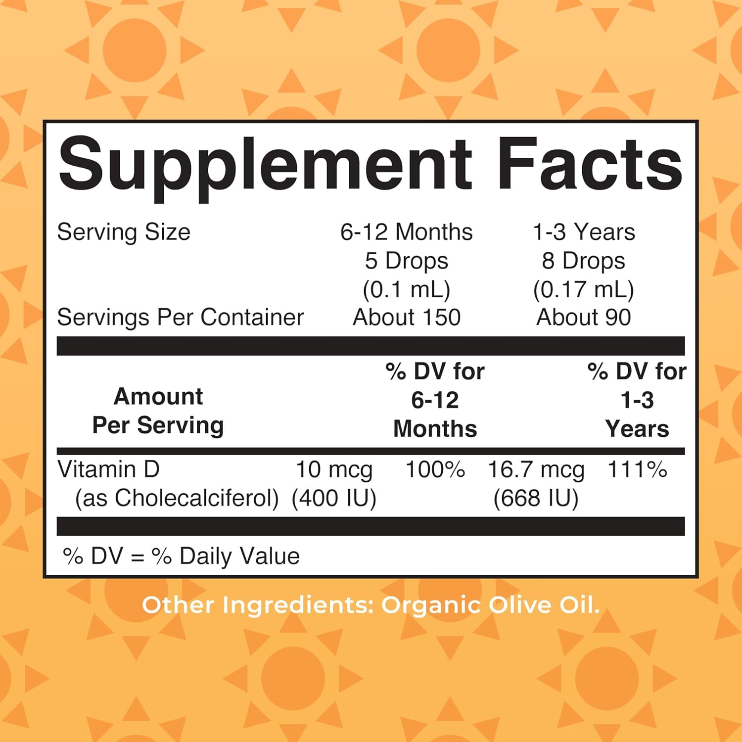 MaryRuth Organics USDA Organic Vitamin D Drops | Vitamin D3 Liquid | Sugar Free | Liquid Vitamin D Drops Immune Support for Infants & Toddlers | VIT D3 | Gluten Free | Non-GMO | 90-150 Servings - Nirvana Guru