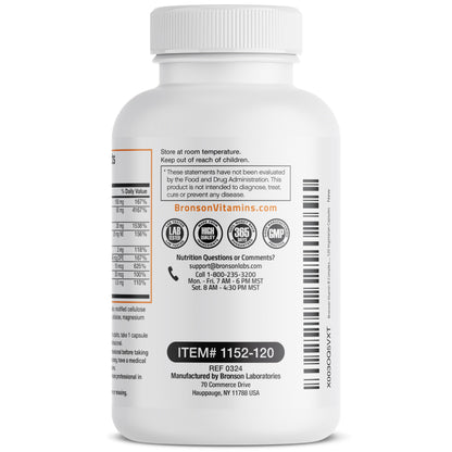Bronson Vitamin B Complex with Vitamin C - Immune Health, Energy Support & Nervous System Support - Non-GMO, 250 Vegetarian Capsules Nirvana Guru