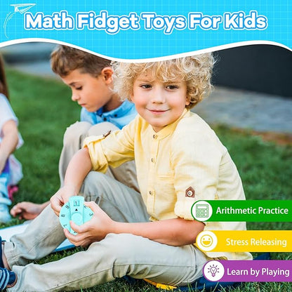 9 Pcs Math Fidget Spinners – Educational Fidget Toys for Kids | Learn Multiplication & Division with Math Spinner Game | Classroom Rewards & Home Learning nirvanaguru