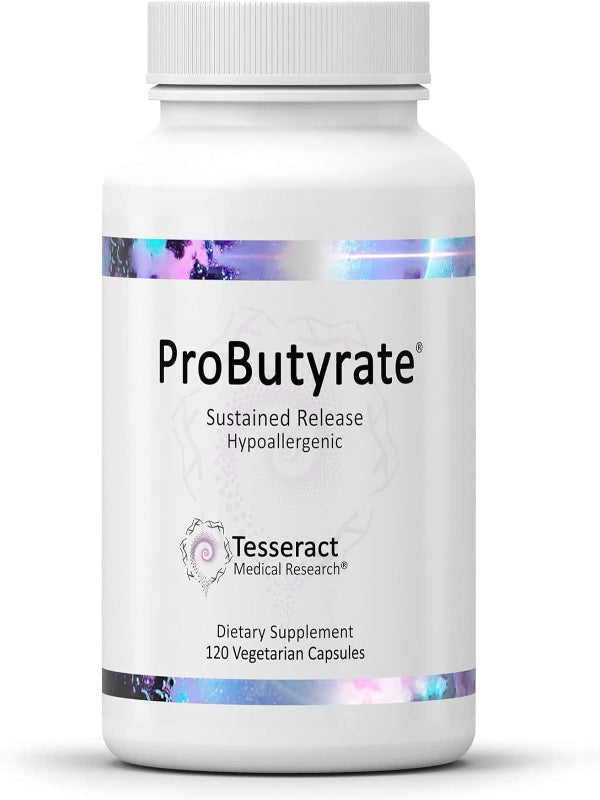 Tesseract Medical Research ProButyrate Gut Health Supplement, Butyric Acid Complex, Gastrointestinal Support Supplement, Helps Restore Balance to Stabilize Gut Microbiome, 600mg, 120 Capsules Nirvana Guru