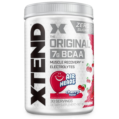 Original BCAA Powder Airheads Candy Flavor, 7g BCAA and 2.5g L-Glutamine, Sugar Free Post Workout Muscle Recovery Drink with Amino Acids for Men & Women, 30 Servings Nirvana Guru