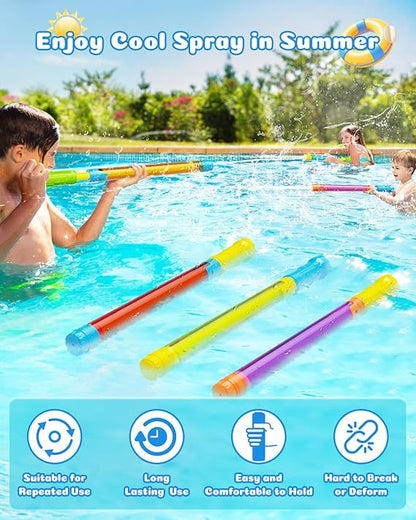 Water Gun Squirt Toys for Kids Adults: Shoot Up to 40 Feet - Outdoor Super Blaster Water Guns for Kids Age 3-4-5-8-12 Bulk - Fun Water Squirter Toy for Swimming Pool Beach Summer Outside Party Games nirvanaguru