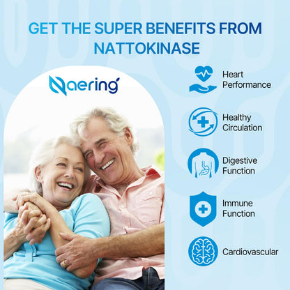 Liposomal Nattokinase 12,000 FU Serrapeptase 360,000 SPU Enzyme Supplement - Enriched with Synergistic Enzymes and Nutrient Blend & Inulin for Circulatory, Gut, Digestion 60 Capsules (1 Bottle) Nirvana Guru
